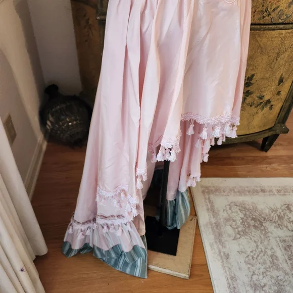 Custom Vintage Bridgeton Powder Pink Costume Party Stage Ball Party Gown M - Picture 4 of 7